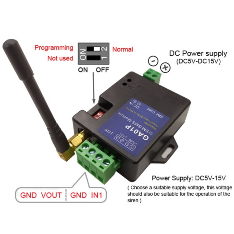 GA01P 2G Mini Intelligent Power Off / Power Outage SMS Phone Alarm - Alarm System by PMC TechLife | Online Shopping South Africa | PMC TechLife