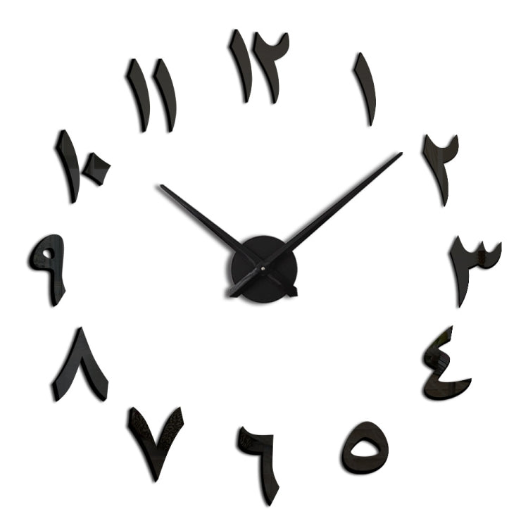 M030 India Digital Hanging Clock Home Decoration DIY Acrylic Clock(Black) - DIY Clocks by PMC TechLife | Online Shopping South Africa | PMC TechLife | Buy Now Pay Later Mobicred