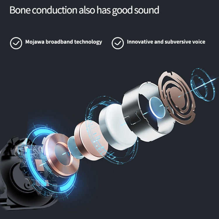 M1S Bone Conduction Stereo Vibrator Speaker Bluetooth Earphones(Pink) - Bluetooth Earphone by PMC TechLife | Online Shopping South Africa | PMC TechLife