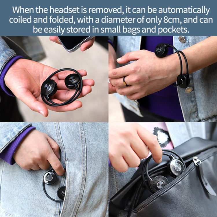 M1S Bone Conduction Stereo Vibrator Speaker Bluetooth Earphones(Red) - Bluetooth Earphone by PMC TechLife | Online Shopping South Africa | PMC TechLife