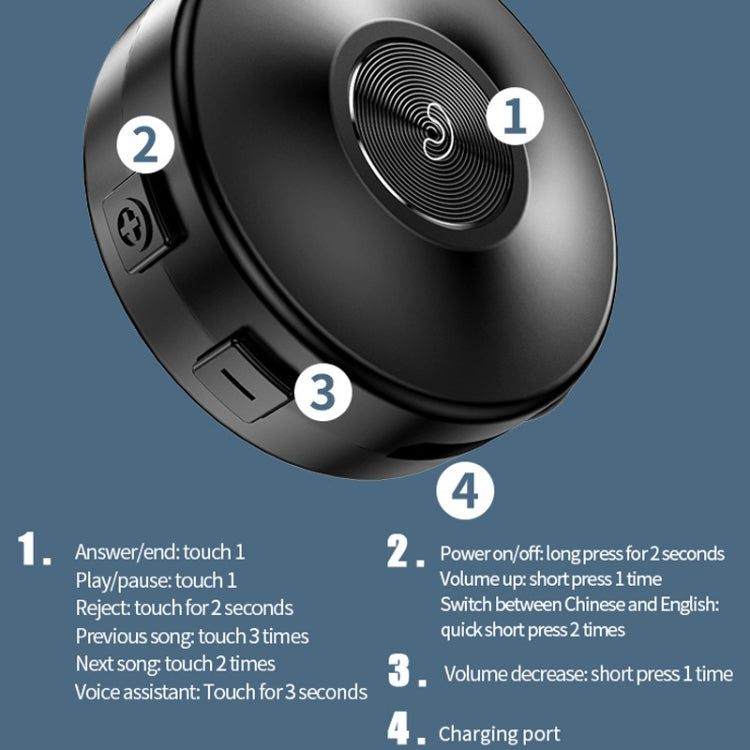 M1S Bone Conduction Stereo Vibrator Speaker Bluetooth Earphones(Black) - Bluetooth Earphone by PMC TechLife | Online Shopping South Africa | PMC TechLife