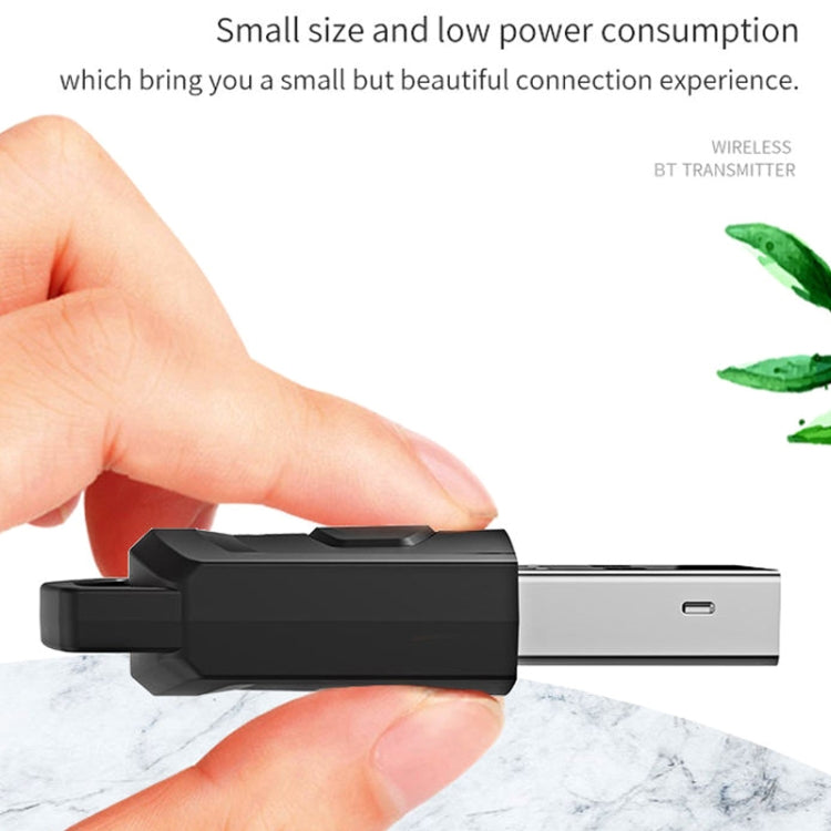 For PS4 / PS5 / PC HS-PS5101 Bluetooth 5.0 Adapter Audio Receiver Wireless Headset Transmitter(Black) - Audio Receiver Transmitter by PMC TechLife | Online Shopping South Africa | PMC TechLife