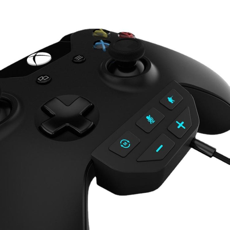 For Microsoft Xbox One S / X / Elite HS-XO193A Gamepad Sound Enhancer 3.5mm Converter Headphone Adapter(Black) - Adapter & Cable by PMC TechLife | Online Shopping South Africa | PMC TechLife