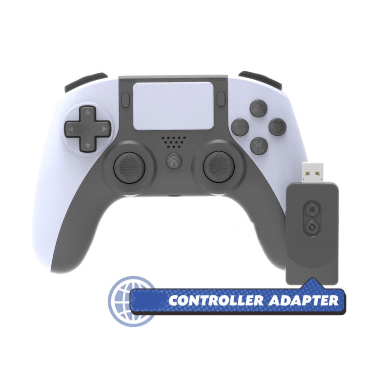 For PS5/ PS4/PC Wireless WIFI Controller Bluetooth DualSense Gamepad Joysticks(Black and White) - Gamepads by PMC TechLife | Online Shopping South Africa | PMC TechLife