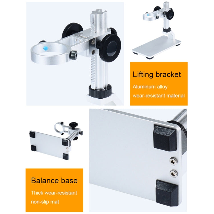 DM3 4.3-Inch Screen LED Light 1000X HD Portable Electronic Digital Microscope, Specification: Metal - free shipping - PMC TechLife - Order now!