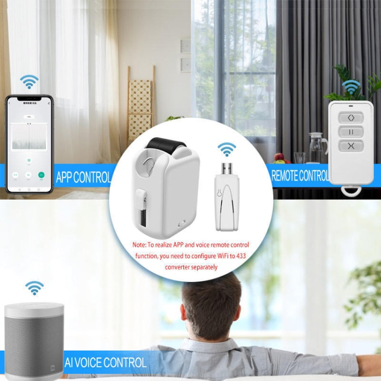 X101 Smart Home Automatic Curtain Machine With RC, Style: Track Model Single Host+Gateway - Smart Switch by PMC TechLife | Online Shopping South Africa | PMC TechLife | Buy Now Pay Later Mobicred