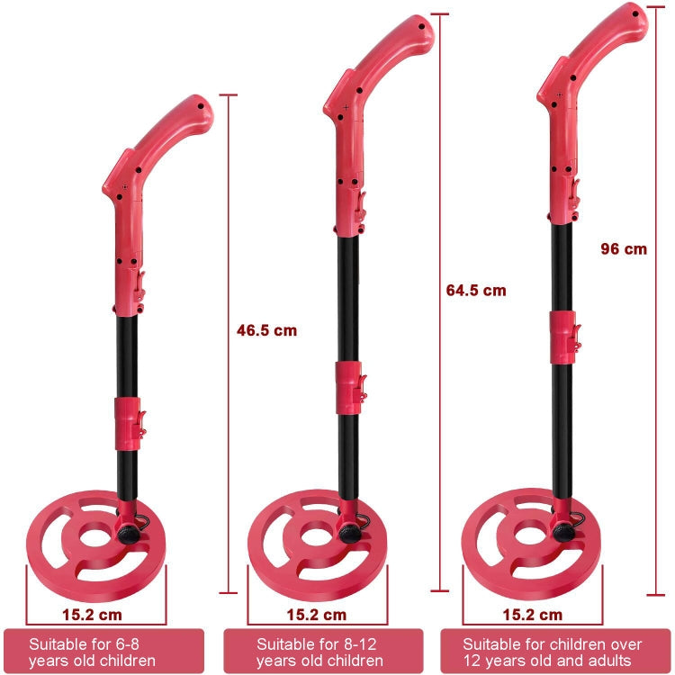 Goint MD3006 Metal Detector Outdoor Treasure Hunter Toys Children Science Detector(Red) - free shipping - PMC TechLife - Order now!