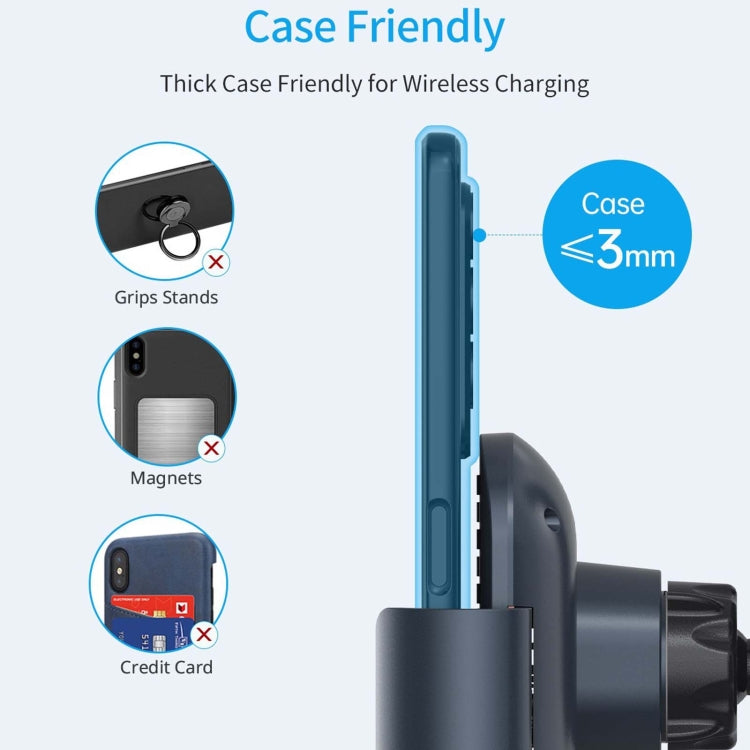 For Samsung Galaxy Z Fold4 / 3 S10 Folding Screen Mobile Phone Vehicle Bracket Dual Coil Wireless Charger - Wireless Charger Holders by PMC TechLife | Online Shopping South Africa | PMC TechLife | Buy Now Pay Later Mobicred
