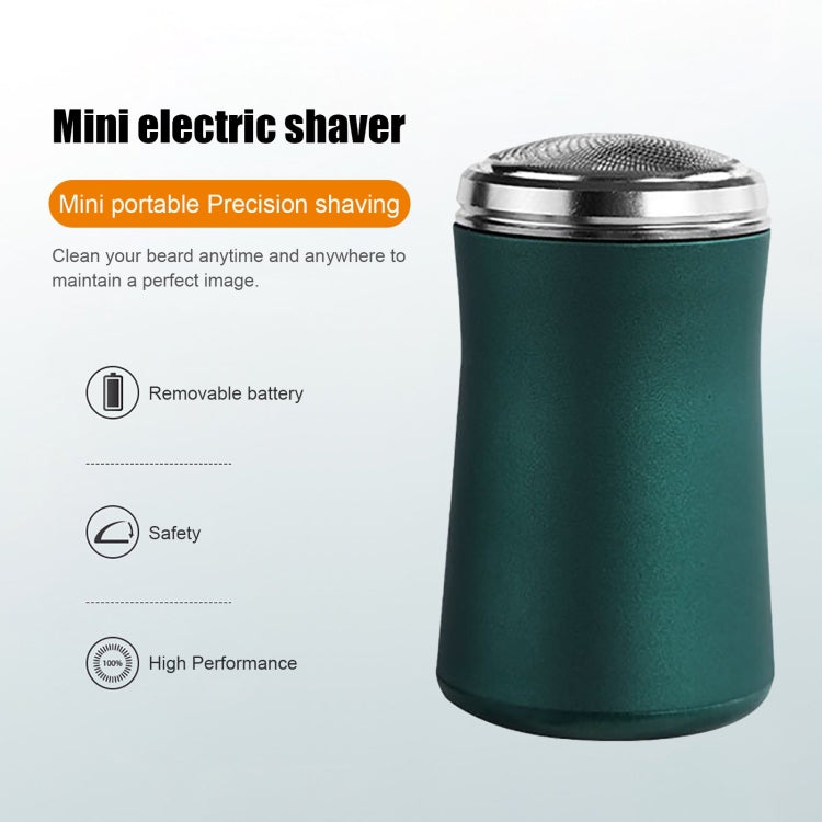 Pocket Size Washable Electric Razor USB Rechargeable Travel Shavers for Men(Green) - free shipping - PMC TechLife - Order now!