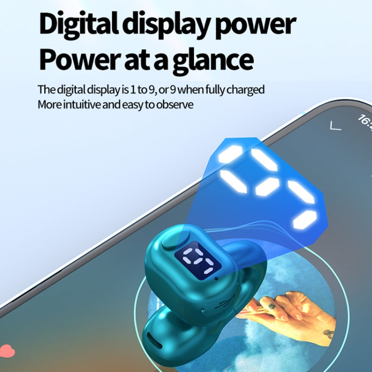 M10 IPX5 Waterproof Ear Clip Bluetooth Earphones, Style: Doble Black - Bluetooth Earphone by PMC TechLife | Online Shopping South Africa | PMC TechLife