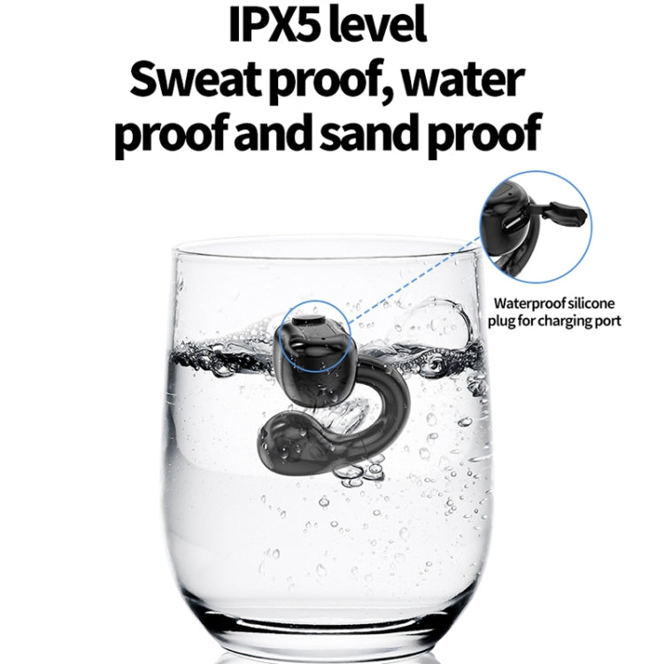 M10 IPX5 Waterproof Ear Clip Bluetooth Earphones, Style: Doble Black - Bluetooth Earphone by PMC TechLife | Online Shopping South Africa | PMC TechLife