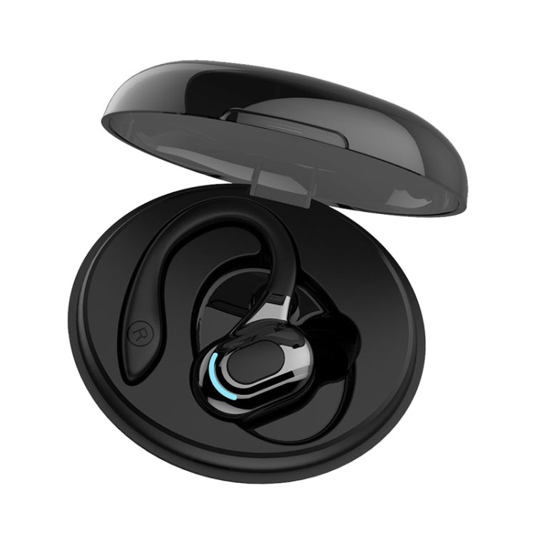 F8 Hanging Ear Stereo Wireless Bluetooth Earphones With Charging Bin(Black Single Ear) - Bluetooth Earphone by PMC TechLife | Online Shopping South Africa | PMC TechLife