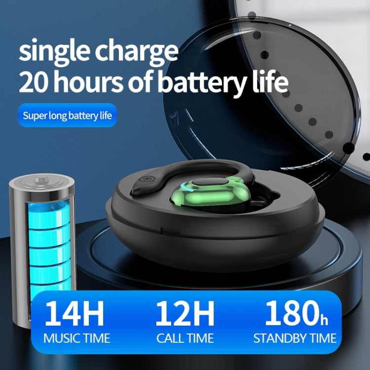 F8 Hanging Ear Stereo Wireless Bluetooth Earphones With Charging Bin(Green Single Ear) - Bluetooth Earphone by PMC TechLife | Online Shopping South Africa | PMC TechLife