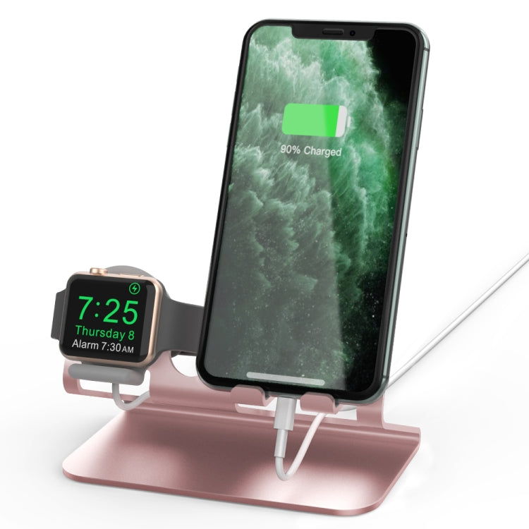AhaStyle ST04 Aluminum Alloy Charging Base, For 4-8 inch Smart Phone&Apple Watch Series(Rose Gold) - free shipping - PMC TechLife - Order now!