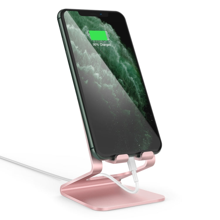 AhaStyle ST02 Mobile Phone Aluminum Alloy Fixed Bracket Storage Charging Base(Rose Gold) - Desktop Holder by AhaStyle | Online Shopping South Africa | PMC TechLife | Buy Now Pay Later Mobicred