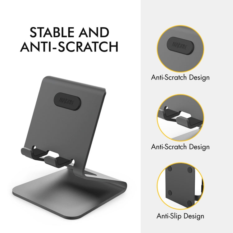 AhaStyle ST02 Mobile Phone Aluminum Alloy Fixed Bracket Storage Charging Base(Rose Gold) - Desktop Holder by AhaStyle | Online Shopping South Africa | PMC TechLife | Buy Now Pay Later Mobicred