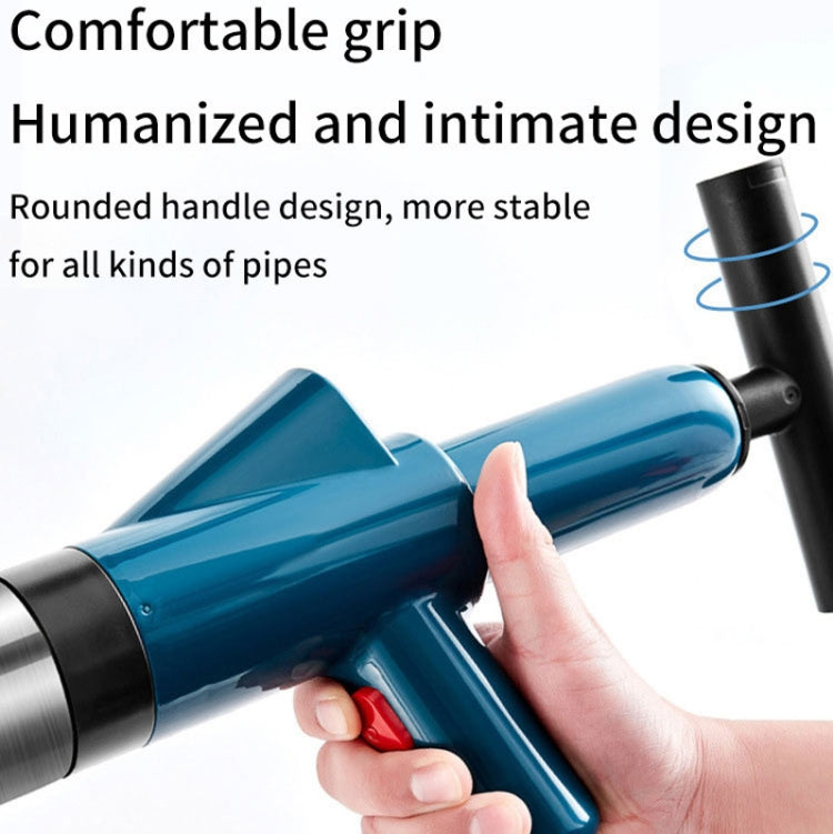 Toilet Pipe Dredger Toilet Sewer Floor Drain Clogged Household High Pressure Pneumatic Tool(Gray) - free shipping - PMC TechLife - Order now!