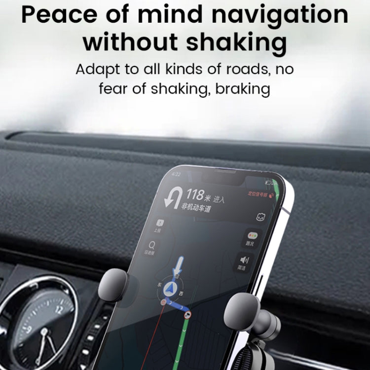 S03 Vehicle Air Outlet Gravity Navigation Mobile Phone Holder, Color: Black Spiral Clip - Car Holders by PMC TechLife | Online Shopping South Africa | PMC TechLife
