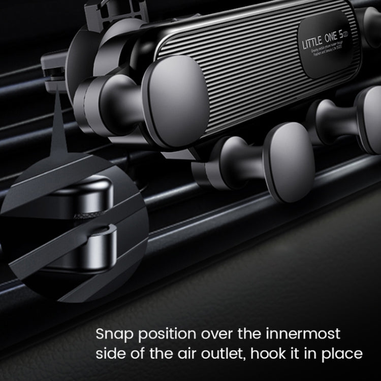 S03 Vehicle Air Outlet Gravity Navigation Mobile Phone Holder, Color: Black Spiral Clip - Car Holders by PMC TechLife | Online Shopping South Africa | PMC TechLife