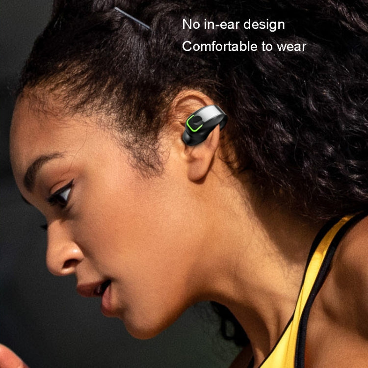 GD28 IPX4 Waterproof Single-ear Lightweight Clip Ear Bluetooth Earphone(White) - Bluetooth Earphone by PMC TechLife | Online Shopping South Africa | PMC TechLife