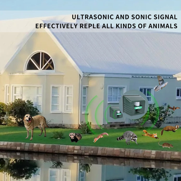 SK131 Garden Outdoor Ultrasonic Rat Repeller Snake Repelle Farm Animal Driving Device(US Plug) - Outdoor Insect Repellent by PMC TechLife | Online Shopping South Africa | PMC TechLife | Buy Now Pay Later Mobicred