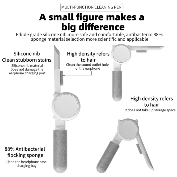 Q6S 10-in-1 Bluetooth Headphone Cleaning Pen Mobile Computer Keyboard Screen Digital Camera Cleaning Kit(Pink) - Other Accessories by PMC TechLife | Online Shopping South Africa | PMC TechLife