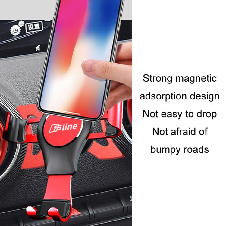 For Audi Car Strong Magnetic Phone Holder(A3/S3 Stand 1 Silver) - Car Holders by PMC TechLife | Online Shopping South Africa | PMC TechLife