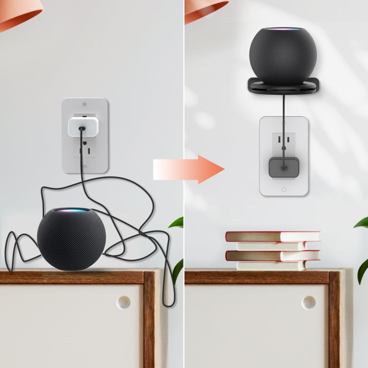 For Apple HomePod Mini AhaStyle PT149 Smart Speaker Stand(White) - Speaker Bracket by AhaStyle | Online Shopping South Africa | PMC TechLife