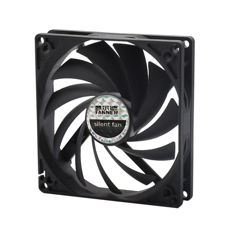 FANNER Ice Soul F10015 Desktop Computer Radiator PWM Intelligent Speed Regulation Ultra-thin Chassis Fan(Black) - Fan Cooling by FANNER | Online Shopping South Africa | PMC TechLife | Buy Now Pay Later Mobicred