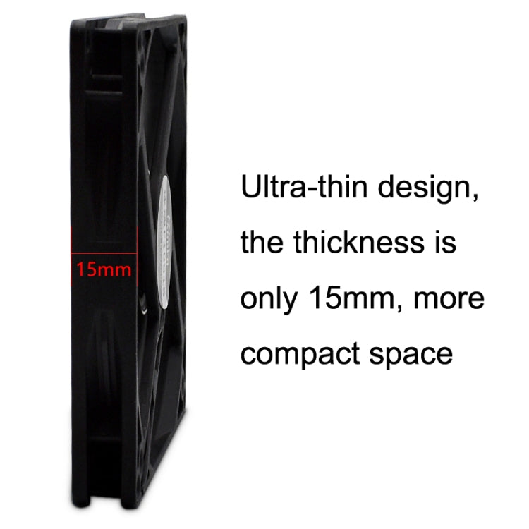 FANNER Ice Soul F10015 Desktop Computer Radiator PWM Intelligent Speed Regulation Ultra-thin Chassis Fan(Black) - Fan Cooling by FANNER | Online Shopping South Africa | PMC TechLife | Buy Now Pay Later Mobicred