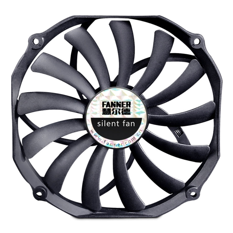 FANNER Ice Soul F14015 4PIN PWM Ultra-thin Chassis Fan Desktop Computer Radiator(Black) - free shipping - PMC TechLife - Order now!