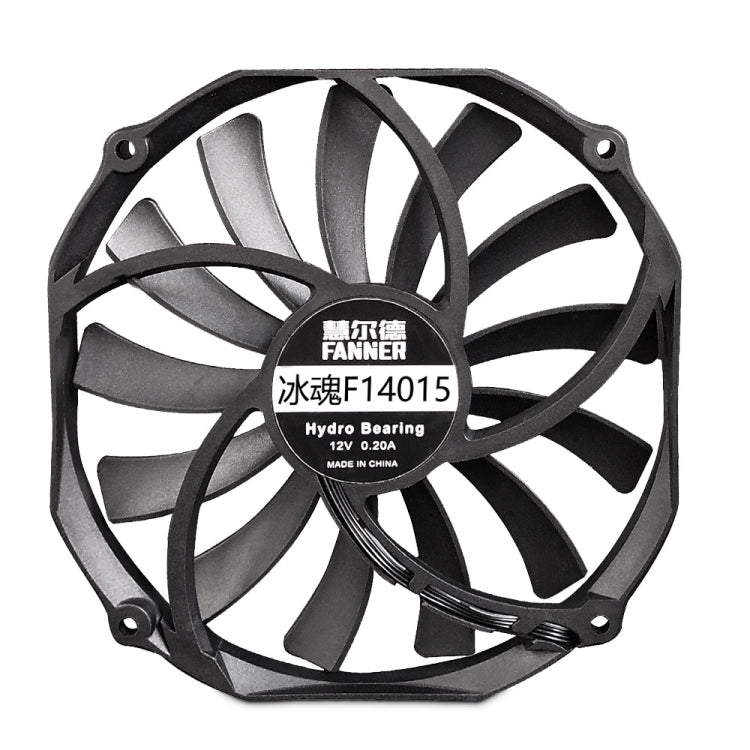 FANNER Ice Soul F14015 4PIN PWM Ultra-thin Chassis Fan Desktop Computer Radiator(Black) - free shipping - PMC TechLife - Order now!