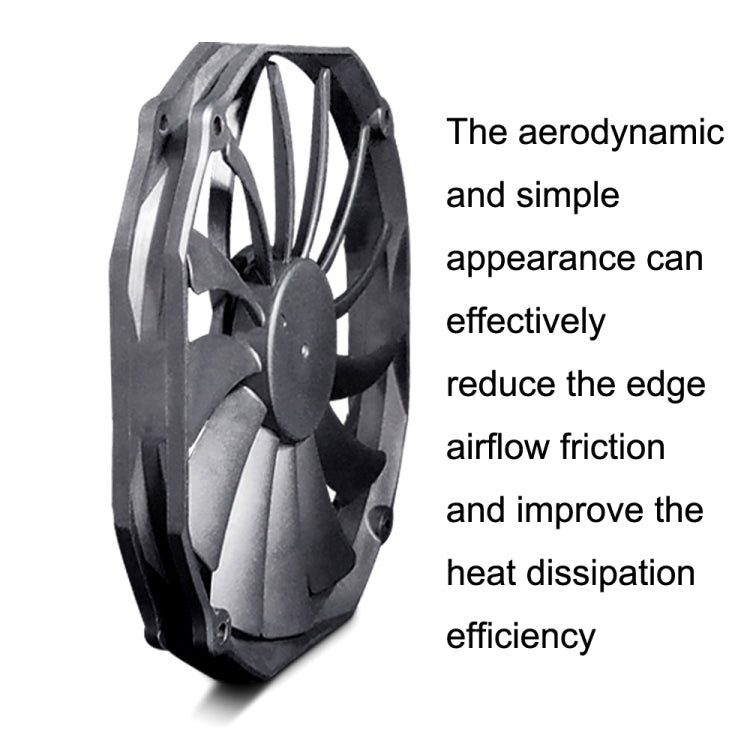 FANNER Ice Soul F14015 4PIN PWM Ultra-thin Chassis Fan Desktop Computer Radiator(Black) - free shipping - PMC TechLife - Order now!