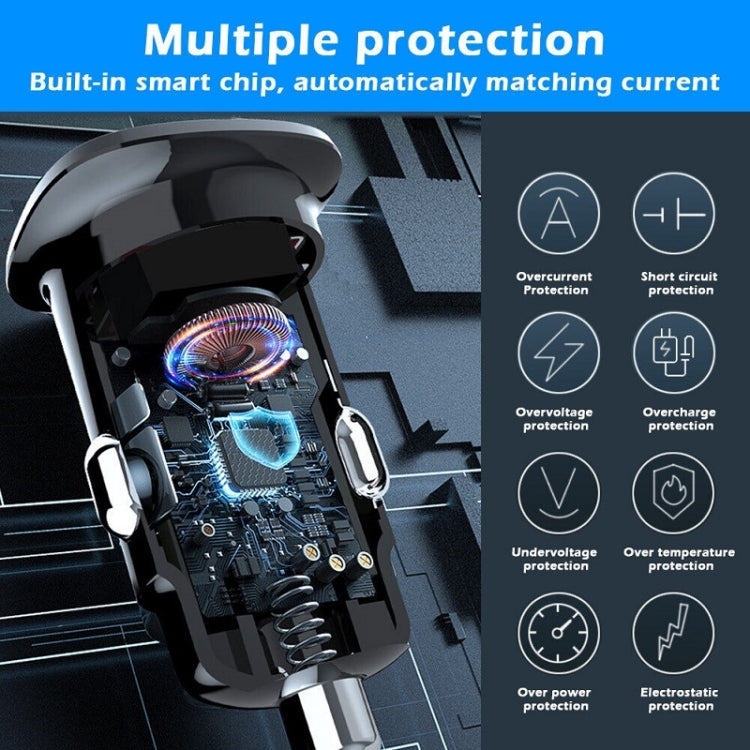 S-33 PD 30W Dual Port USB Super Fast Charge Car Charger - Cigar Socket by PMC TechLife | Online Shopping South Africa | PMC TechLife