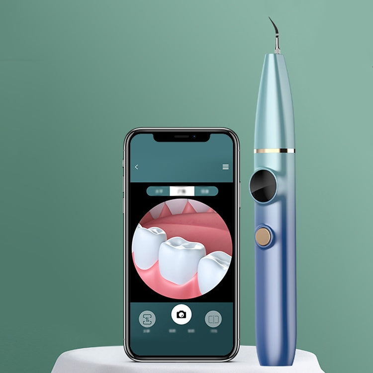 FY-B700 Visual Ultrasonic Scaler Tartar Calculus Tooth Stain Remover Dental Beauty Instrument(Blue Gradient) - free shipping - PMC TechLife - Order now!