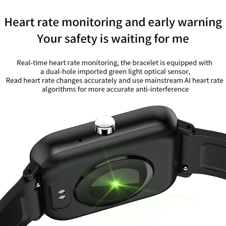 H10 1.69 inch Screen Bluetooth Call Smart Watch, Support Heart Rate/Blood Pressure/Sleep Monitoring, Color: Blue Net+Silicone - Smart Wear by PMC TechLife | Online Shopping South Africa | PMC TechLife