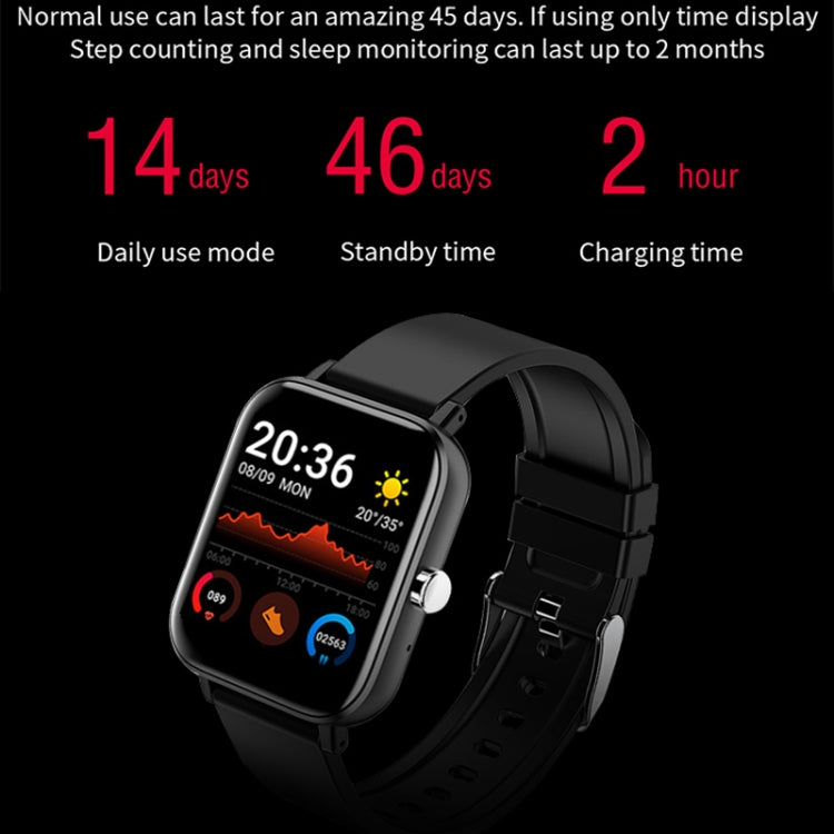 H10 1.69 inch Screen Bluetooth Call Smart Watch, Support Heart Rate/Blood Pressure/Sleep Monitoring, Color: Black Net+Silicone - Smart Wear by PMC TechLife | Online Shopping South Africa | PMC TechLife