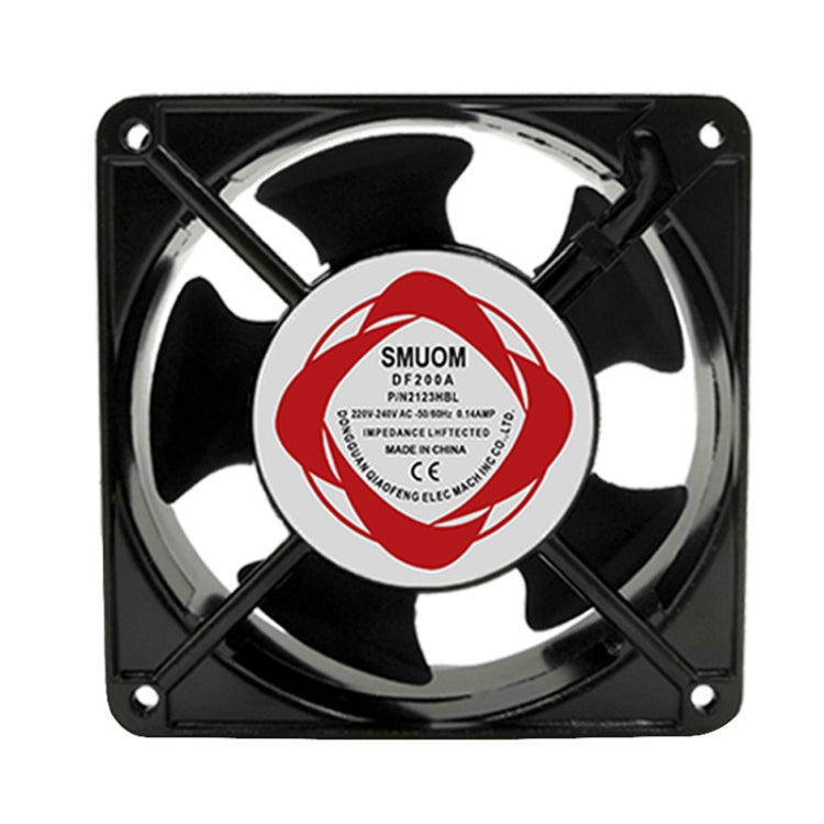 12cm 220V Cabinet Solder Smoke Exhaust Cooling Fan(Black) - Fan Cooling by PMC TechLife | Online Shopping South Africa | PMC TechLife | Buy Now Pay Later Mobicred
