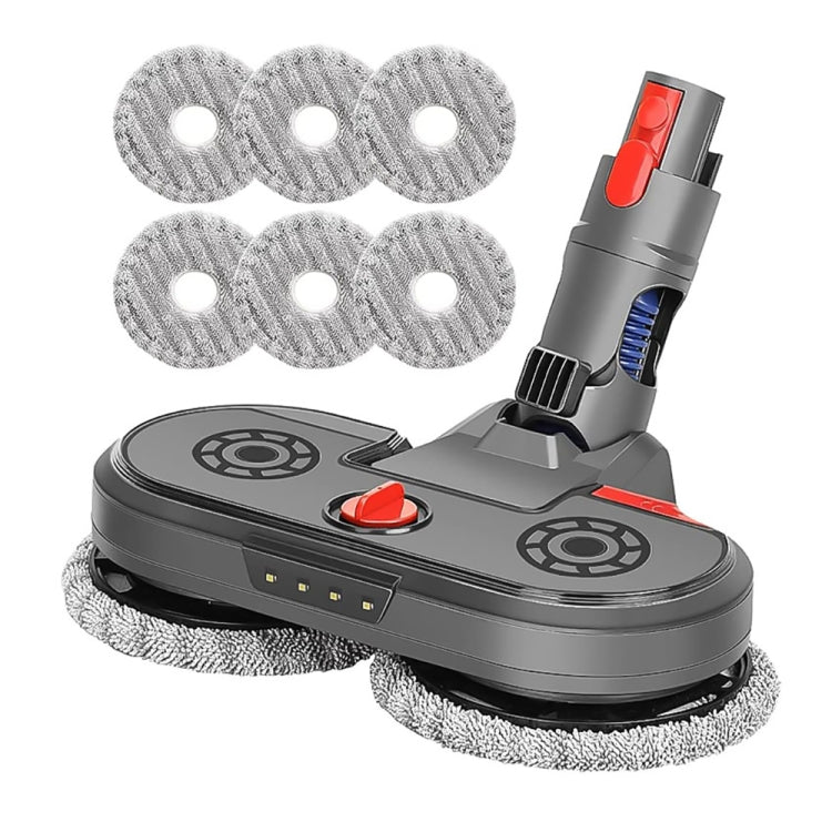 For Dyson V7 V8 V10 V11 Vacuum Cleaner Electric Mopping Head Integrated Water Tank With 6pcs Rag - free shipping - PMC TechLife - Order now!