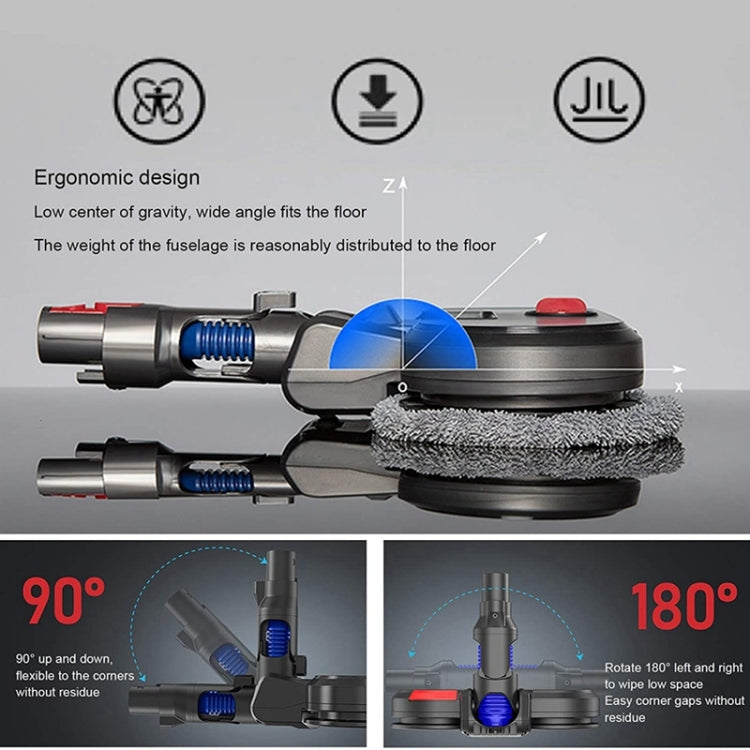 For Dyson V7 V8 V10 V11 Vacuum Cleaner Electric Mopping Head Integrated Water Tank With 6pcs Rag - free shipping - PMC TechLife - Order now!