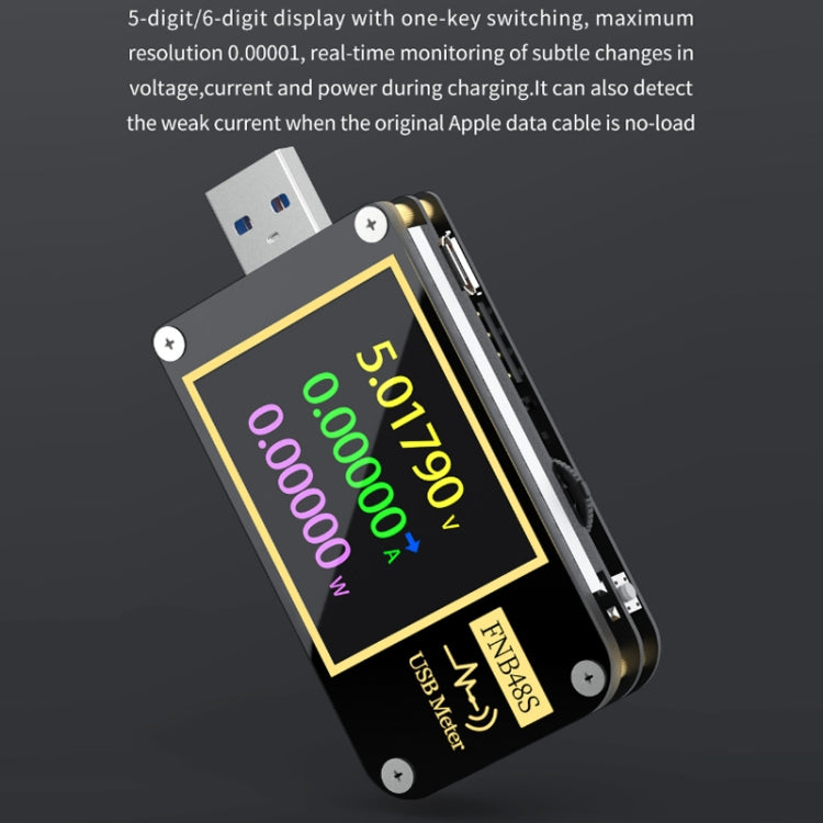 FNIRSI FNB48S USB Voltage Ammeter Multifunctional Fast Charge Tester, Specification: Bluetooth - free shipping - PMC TechLife - Order now!