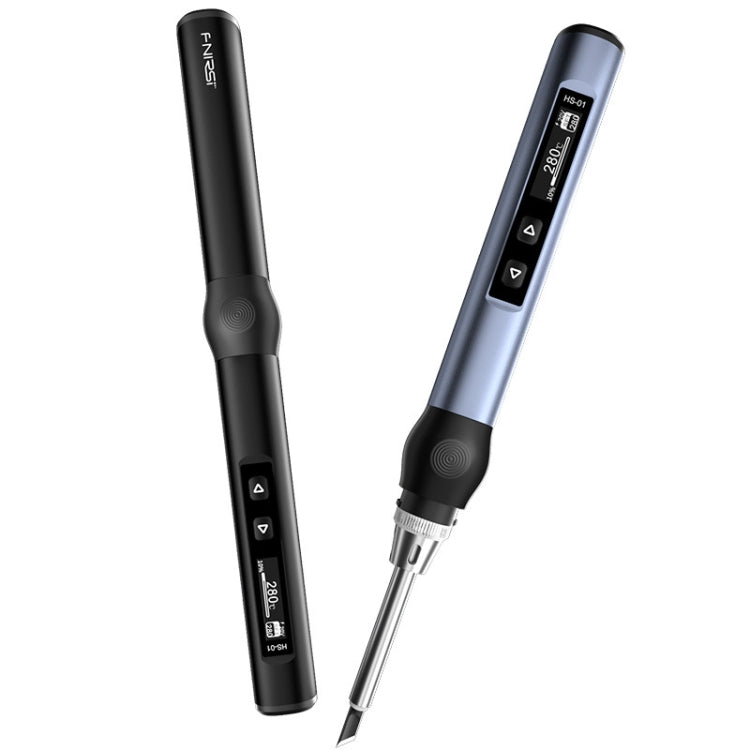 FNIRSI HS-01 Smart Soldering Iron Digital Display Portable Mini Soldering Station(Black BC2) - free shipping - PMC TechLife - Order now!