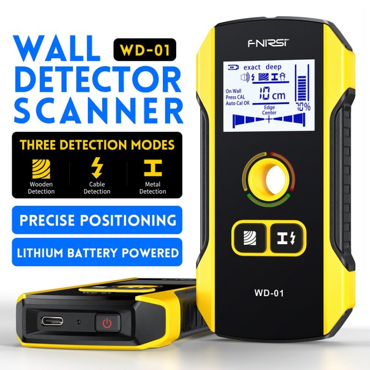 FNIRSI WD-01 Multifunctional Load-Bearing Wall Wire Metal Detector Dark Line Scanner - free shipping - PMC TechLife - Order now!