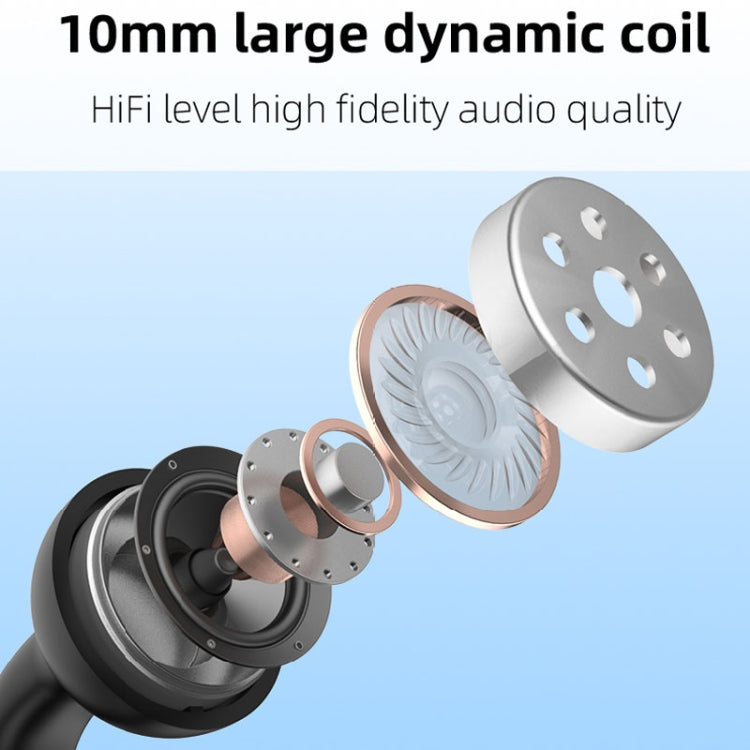 M-S8 Wireless Stereo Single Ear Clip-on Bluetooth Earphone(Gray) - Bluetooth Earphone by PMC TechLife | Online Shopping South Africa | PMC TechLife