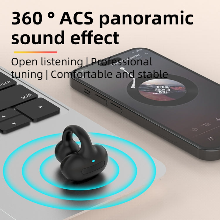 M-S8 Wireless Stereo Single Ear Clip-on Bluetooth Earphone(Pink) - Bluetooth Earphone by PMC TechLife | Online Shopping South Africa | PMC TechLife