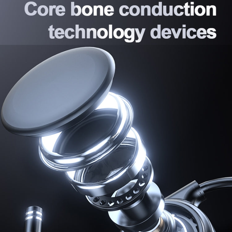 M1 Stereo Sound Running Sports Bone Conduction Bluetooth Earphones With Microphone(Black) - Neck-mounted Earphone by PMC TechLife | Online Shopping South Africa | PMC TechLife