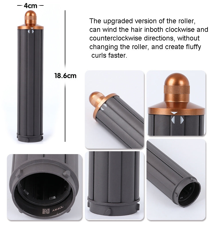 For Dyson Airwrap Hair Dryer HS01 / HS05 / HD08 18.6 x 4cm Upgraded Long Curling Barrels Nozzle With Short Adapter Rose Red - free shipping - PMC TechLife - Order now!