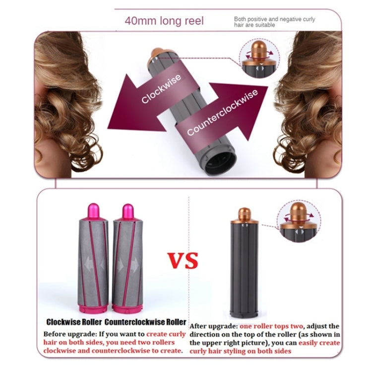 For Dyson Airwrap Hair Dryer HS01 / HS05 / HD08 18.6 x 4cm Upgraded Long Curling Barrels Nozzle With Short Adapter Golden - free shipping - PMC TechLife - Order now!