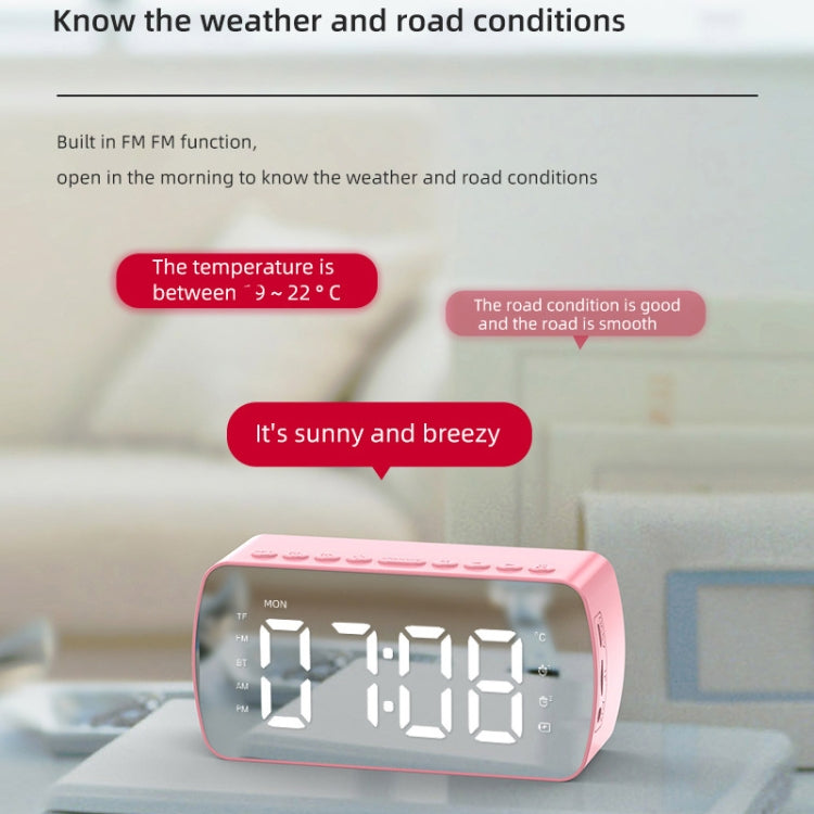 Q5 Outdoor Portable Card Bluetooth Speaker Small Clock Radio, Color: White 1400mAh - Mini Speaker by PMC TechLife | Online Shopping South Africa | PMC TechLife