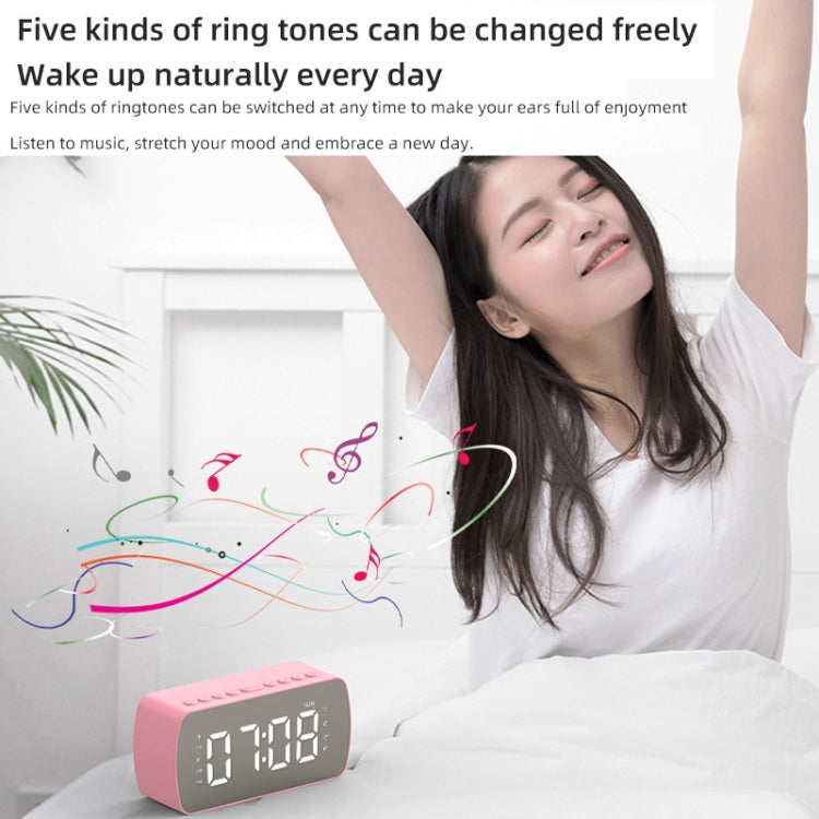 Q5 Outdoor Portable Card Bluetooth Speaker Small Clock Radio, Color: White 1400mAh - Mini Speaker by PMC TechLife | Online Shopping South Africa | PMC TechLife
